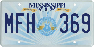 MS license plate MFH369