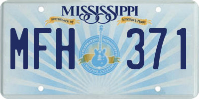MS license plate MFH371
