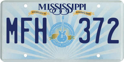 MS license plate MFH372