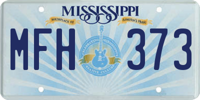MS license plate MFH373
