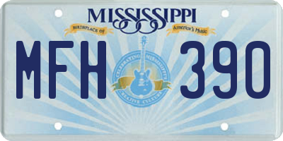 MS license plate MFH390