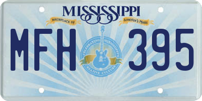 MS license plate MFH395