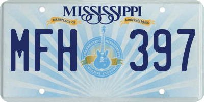 MS license plate MFH397