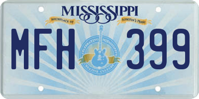 MS license plate MFH399