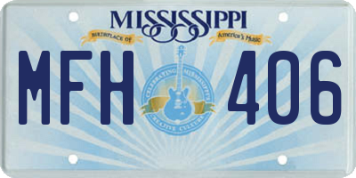 MS license plate MFH406