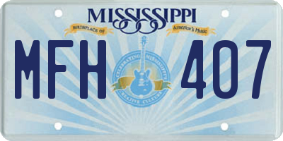 MS license plate MFH407