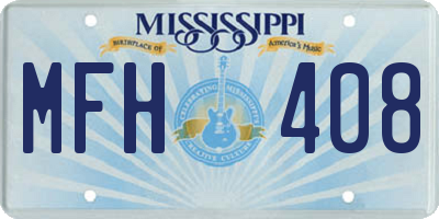 MS license plate MFH408