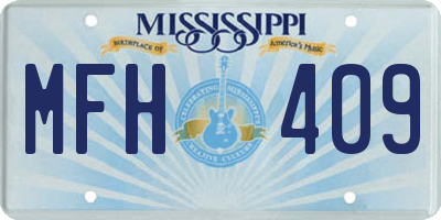 MS license plate MFH409