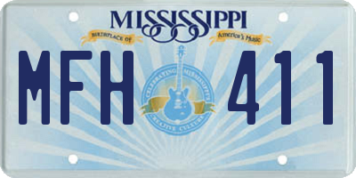 MS license plate MFH411