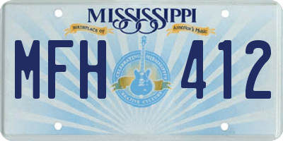 MS license plate MFH412