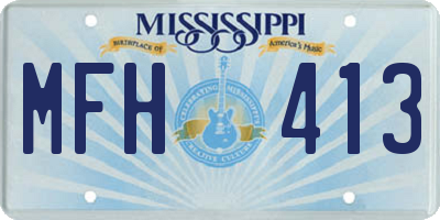 MS license plate MFH413