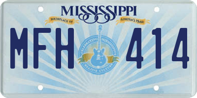 MS license plate MFH414