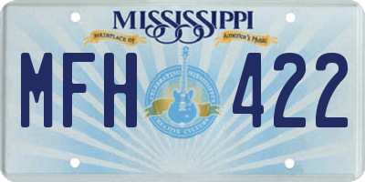 MS license plate MFH422