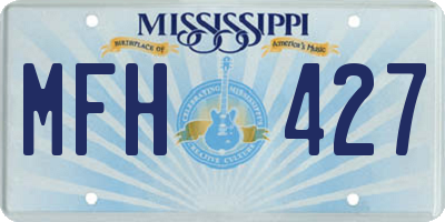 MS license plate MFH427