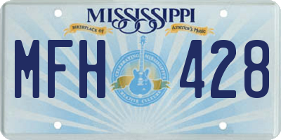 MS license plate MFH428