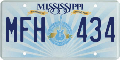MS license plate MFH434