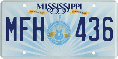 MS license plate MFH436