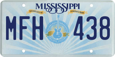 MS license plate MFH438