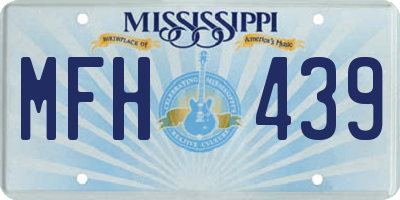 MS license plate MFH439