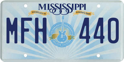 MS license plate MFH440