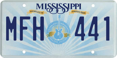 MS license plate MFH441