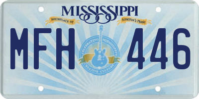 MS license plate MFH446