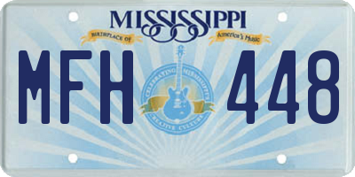 MS license plate MFH448