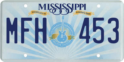 MS license plate MFH453
