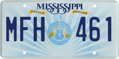 MS license plate MFH461