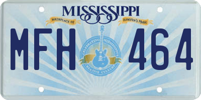 MS license plate MFH464