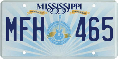 MS license plate MFH465