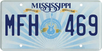MS license plate MFH469