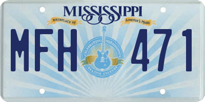MS license plate MFH471