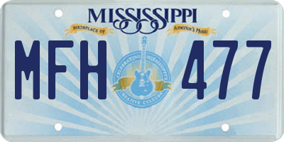 MS license plate MFH477