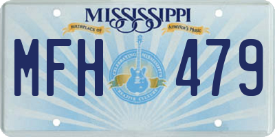 MS license plate MFH479