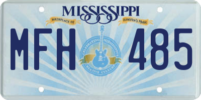 MS license plate MFH485