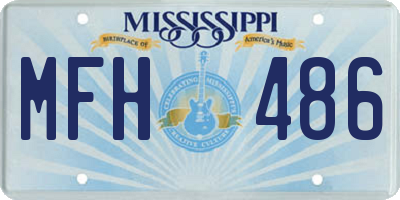 MS license plate MFH486