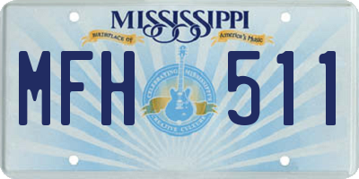 MS license plate MFH511