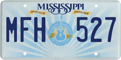 MS license plate MFH527
