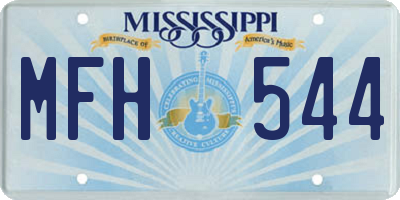 MS license plate MFH544