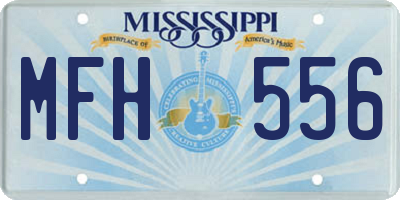 MS license plate MFH556