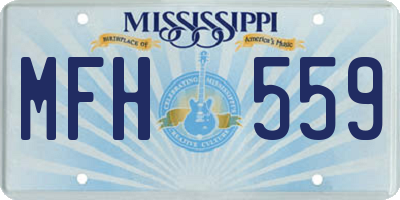 MS license plate MFH559