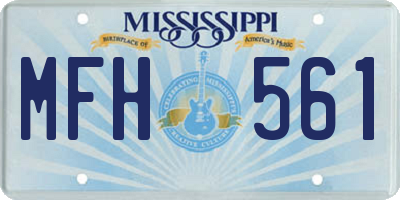 MS license plate MFH561