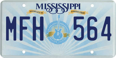 MS license plate MFH564