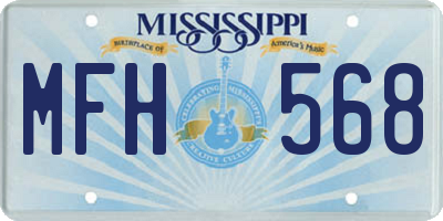 MS license plate MFH568
