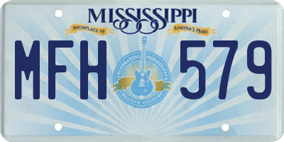 MS license plate MFH579