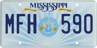 MS license plate MFH590
