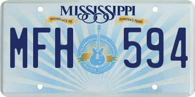 MS license plate MFH594