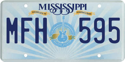 MS license plate MFH595