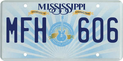 MS license plate MFH606
